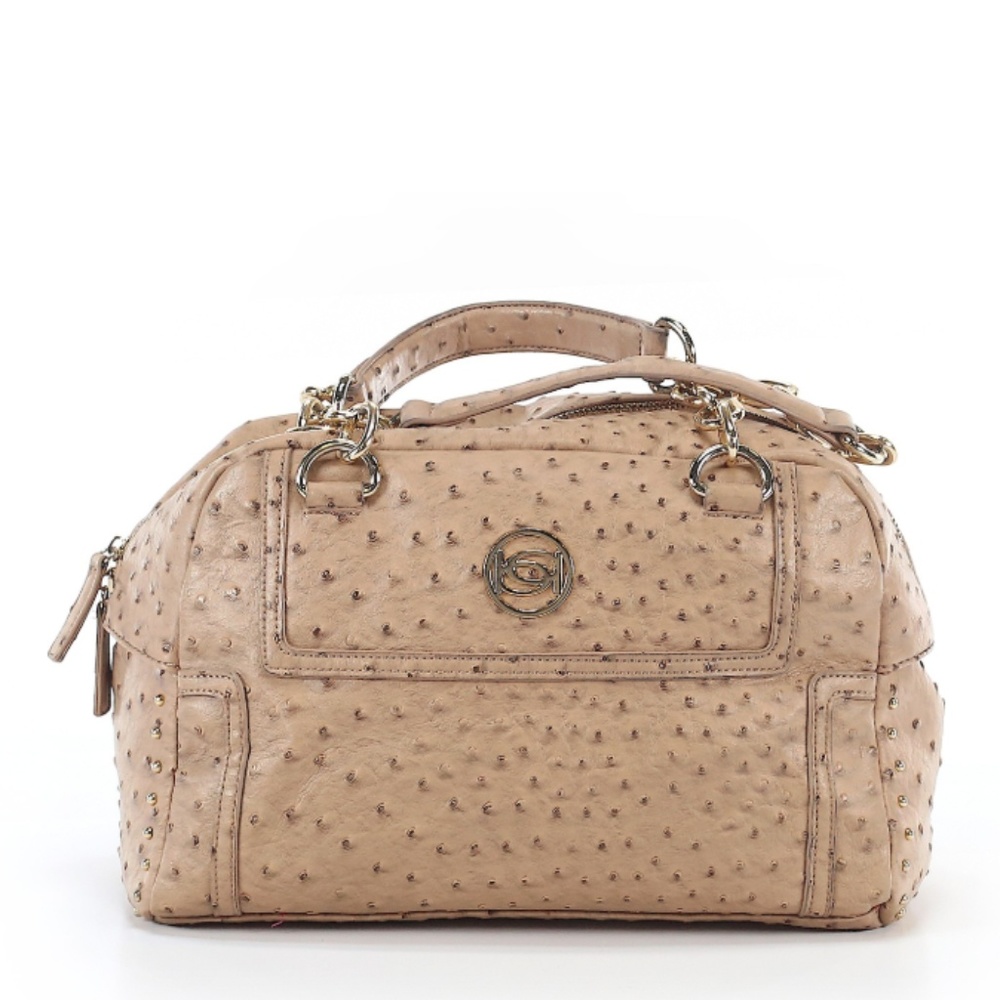 Bebe Faux Tan Ostrich Purse - Picture 1 of 2